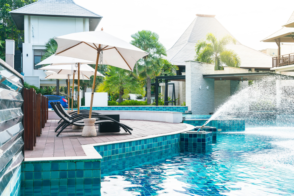 beautiful-luxury-hotel-swimming-pool-resort-with-umbrella-chair